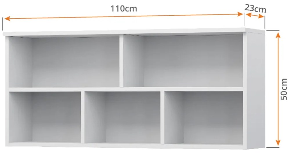 Nástenná skrinka Figo - biela