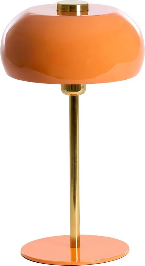 Oranžová stolová lampa s kovovým tienidlom (výška 40 cm) Surin – Light & Living