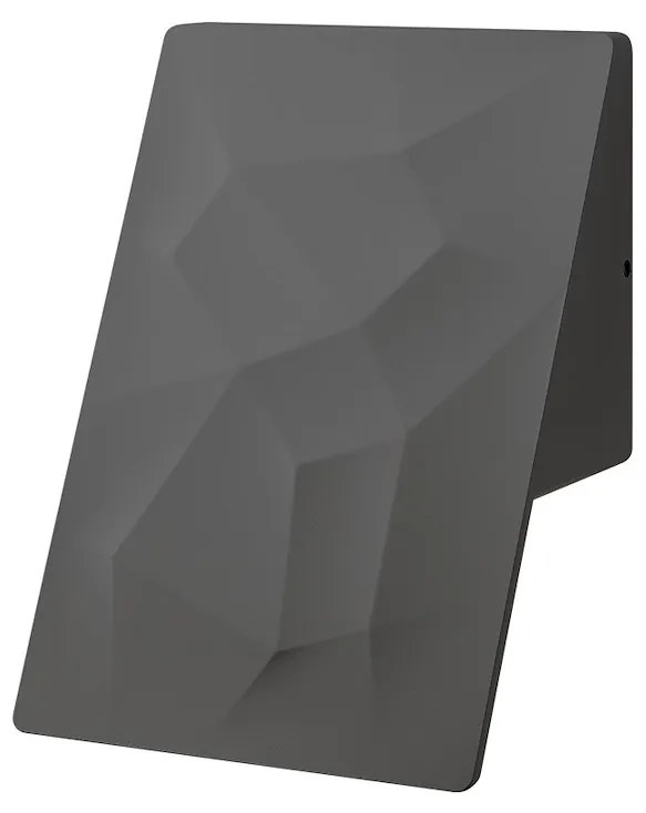 Exteriérové nástenné LED svietidlo Cracks, 1x LED 10w, tmavosivá