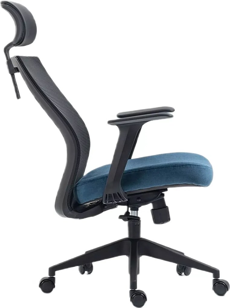 SI Otočná stolička Q-328H modrá