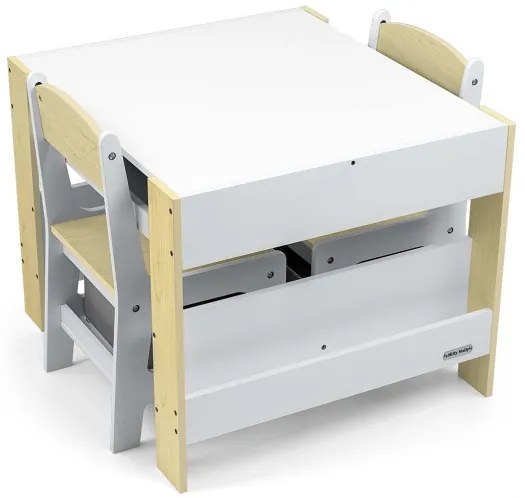 Detský stôl Sven naturálny s dvomi stoličkami