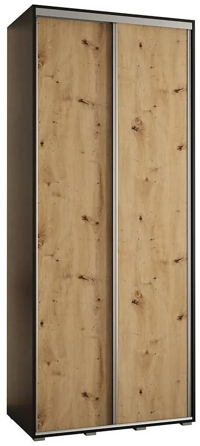 Skriňa 45 Canaris 1 120 čierna/artisan/silver