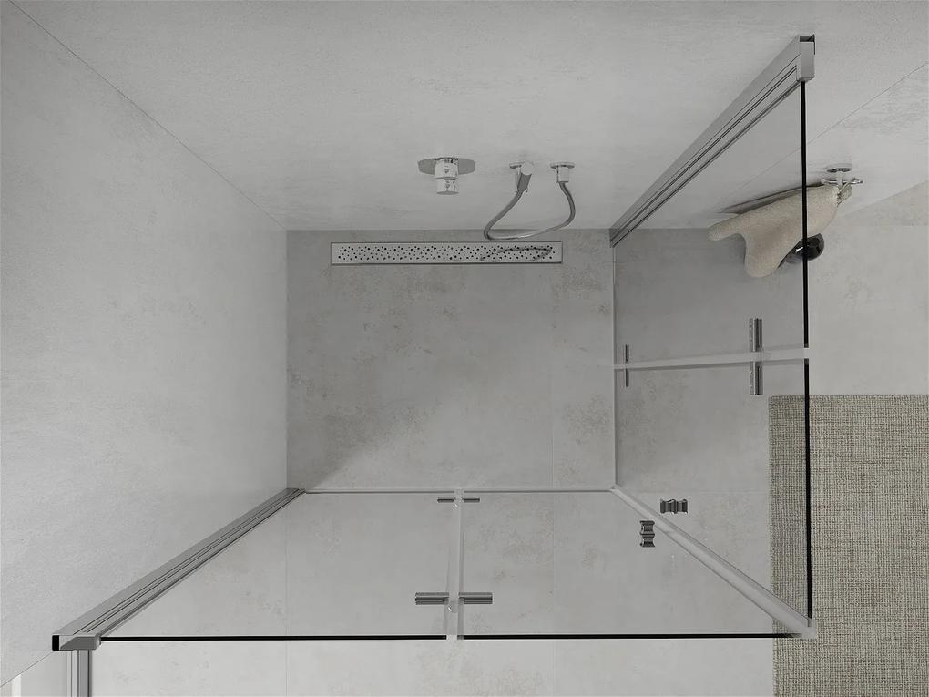 Mexen Lima DUO sprchovací kút 90x80 cm, priehľadný, chróm, 856-090-080-02-00