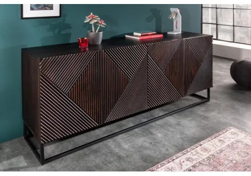 Komoda 40049 177cm Drevo Mango hnedá  - Komfort-nábytok
