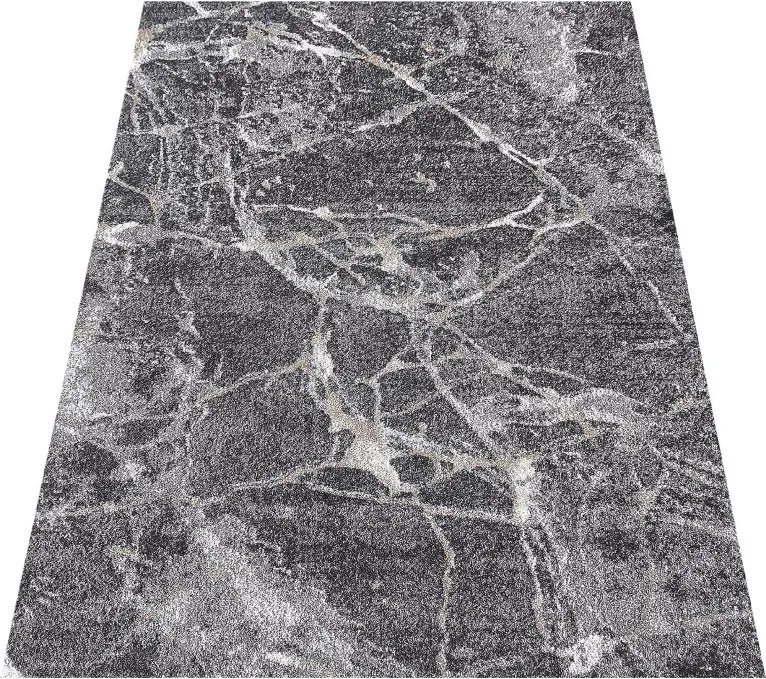 DY Sivý koberec s mramorovým vzorom Panamero 25 Rozmer: 60x100 cm