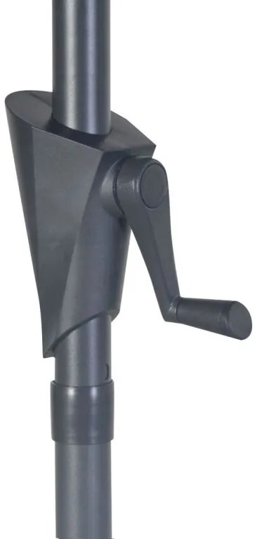 ROJAPLAST Slnečník naklápací, 3 m, sivý