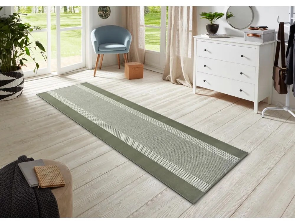 Zelený behúň 80x300 cm Band – Hanse Home