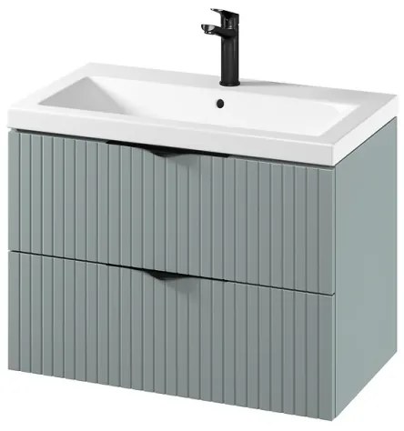 Cersanit S801-540 -Závesná kúpeľňová skrinka s umývadlom TIRSO 80x45 cm mintová