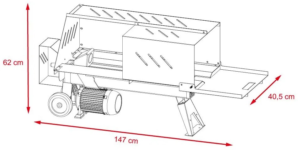 Horizontálny štiepač dreva AVENBERG Waldmann 5 TON - LS5000