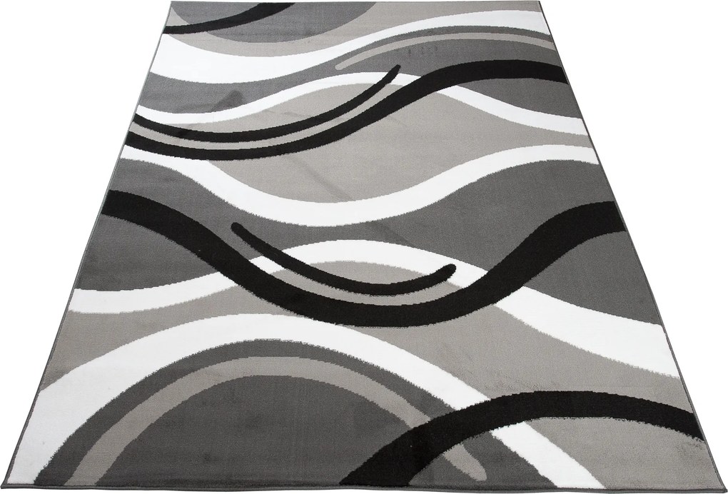 TA Koberec T966A DARK GRAY CHEAP PP CRM Sivý Obdĺžnikový Rozmer: 80x150 cm