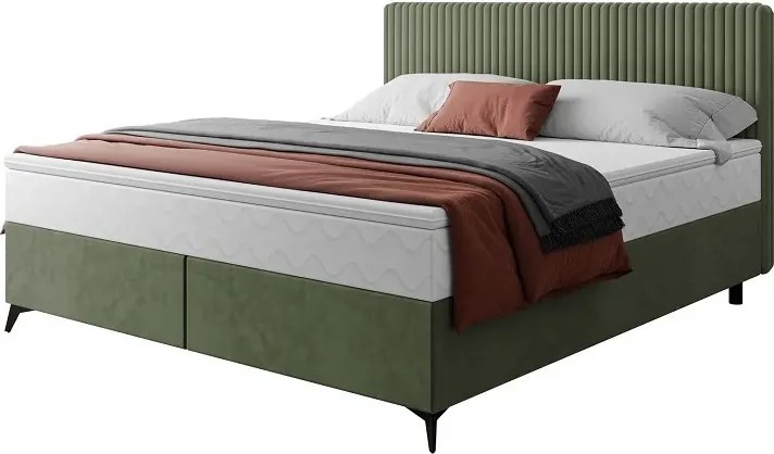 Dizajnová čalúnená posteľ NOEMI, krémová (tilia3/manila1)