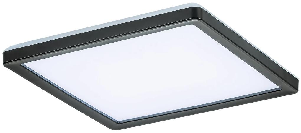 RABALUX Vonkajšie stropné LED svietidlo INVERNESS s diaľkovým ovládaním, 15W, 25cm, čierne, IP44, štvorcové