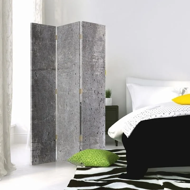 Gario Paraván Textúra betónu Rozmery: 180 x 170 cm, Prevedenie: Otočný paraván 360°