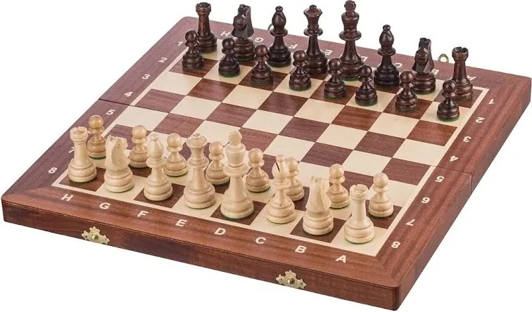 ČistéDrevo Drevené šachy 41 x 41 cm