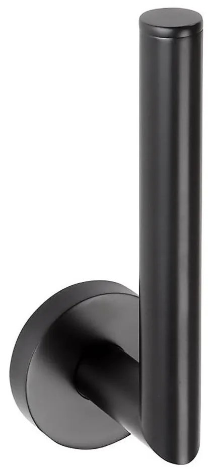 Sapho - Držiak toaletného papiera X-ROUND 16,5 cm čierny