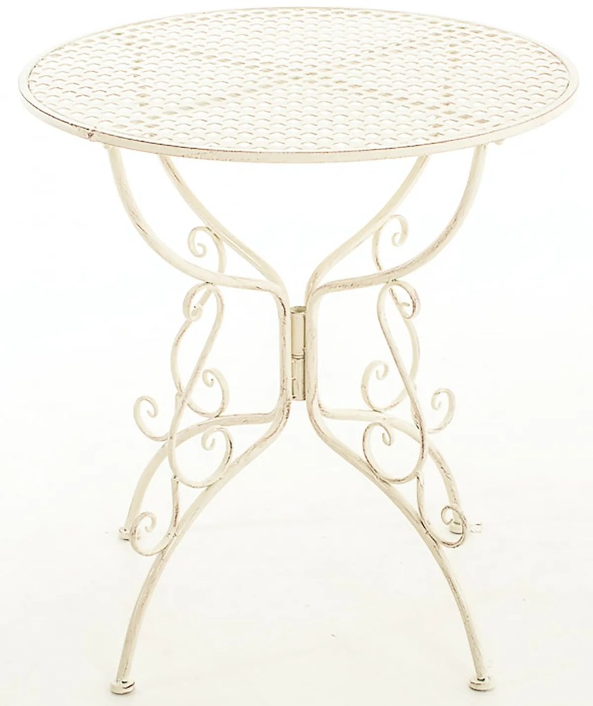 Kovový stôl GS13436802 - Krémová antik