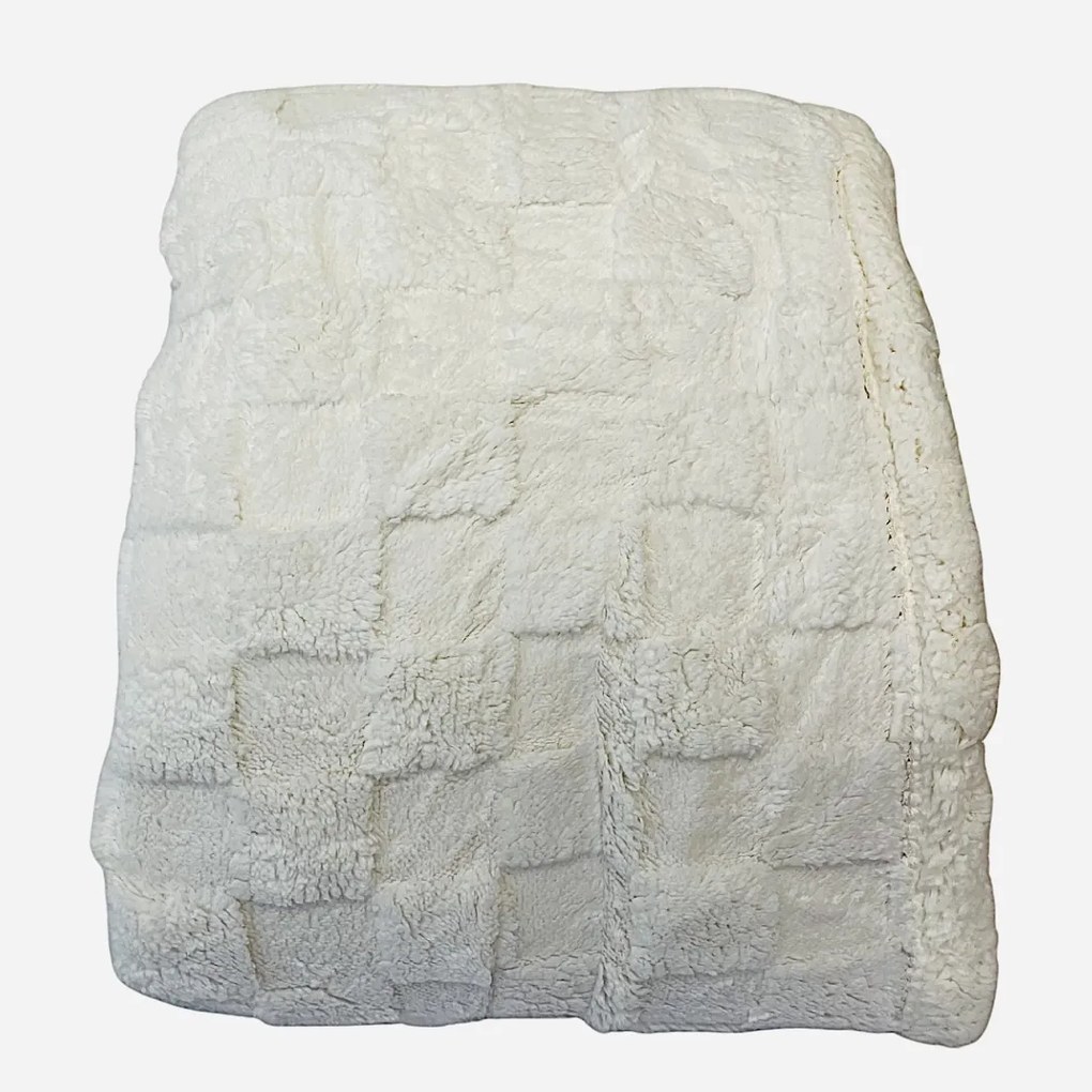 Deka luxury baranková z mikroplyšu biela 200x230cm TiaHome