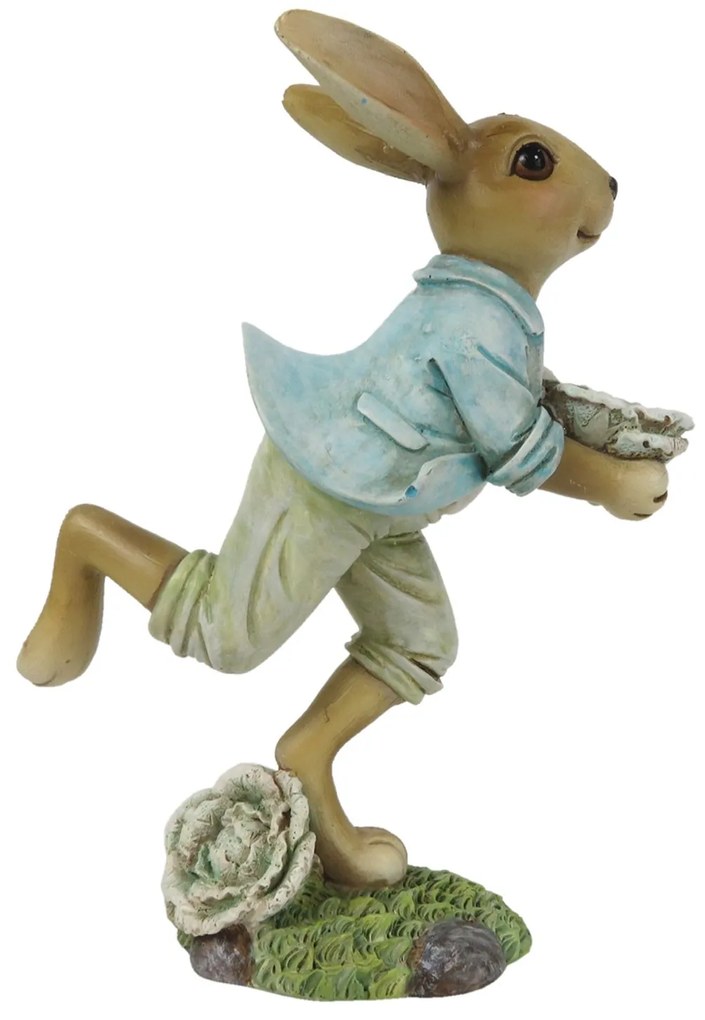 Dekorácie bežiaci králik - 11 * 6 * 15 cm