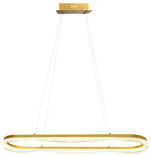 LED luster na lanku LED/45W/230V zlatý