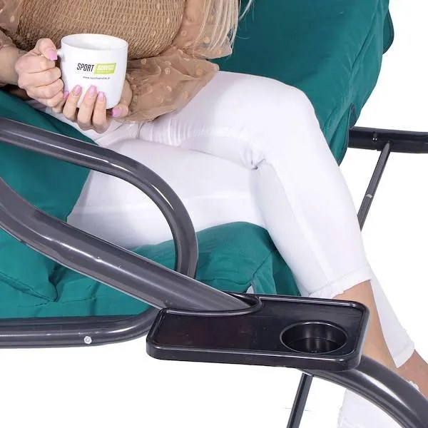 Hojdačka 3-miestna SPRINGOS GS0020 - modrá