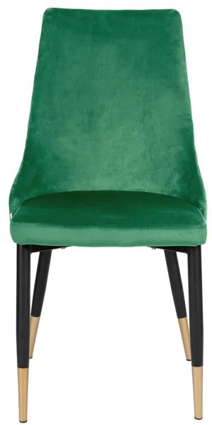 Stolička LOGAN zamatová zelená ALL 807829