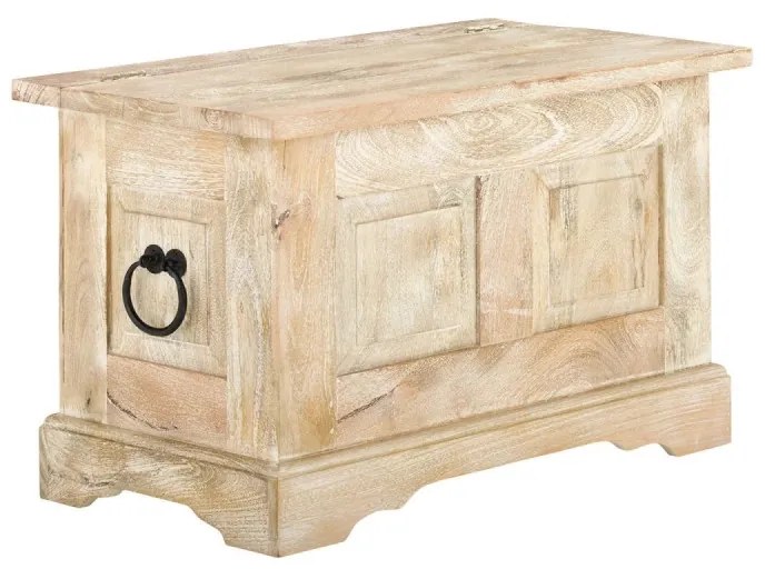 furniture-nabytek.cz - Masívna truhlica Patina z mangového dreva, lakovaná, prírodná farba – 80×45×50 cm