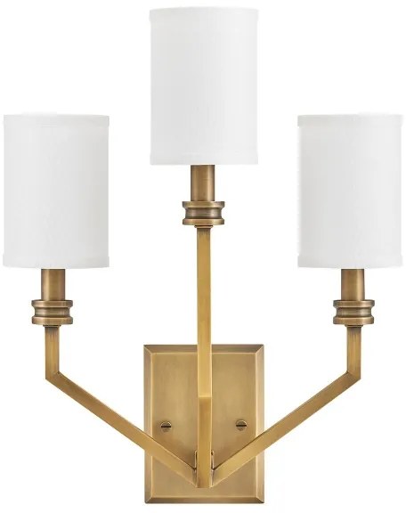 Hinkley HK-MOORE-WB3-HB - Nástenné svietidlo MOORE 3xE14/40W/230V zlaté