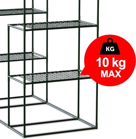 Skleník dve police 140 x 71 x 195 cm Plonos 4922