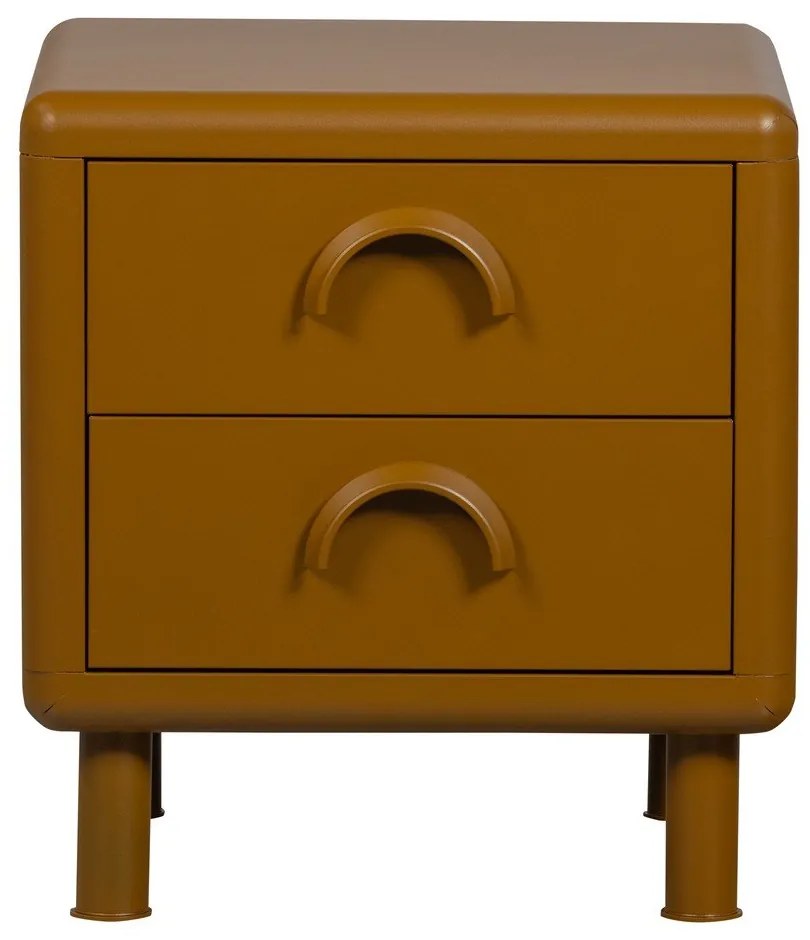 Okrovožltý kovový nočný stolík Rune – WOOOD