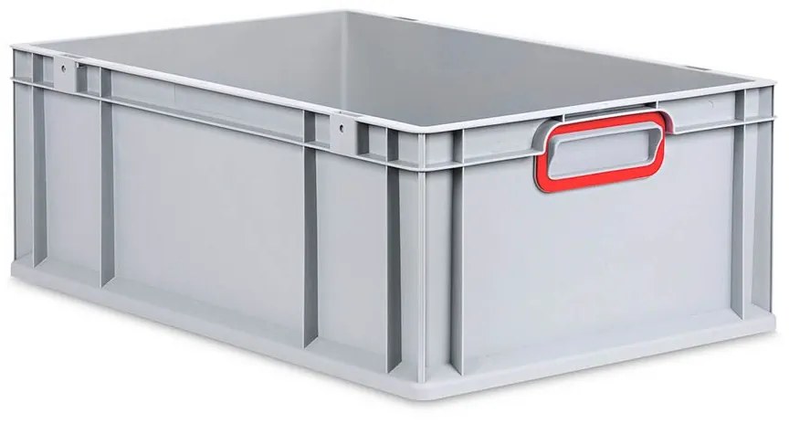 Sada 4 kusov - Eurobox Next Gen 2.0 - Stohovateľná nádoba s uzavretými rukoväťami - Červená - 600 x 400 x 220 mm