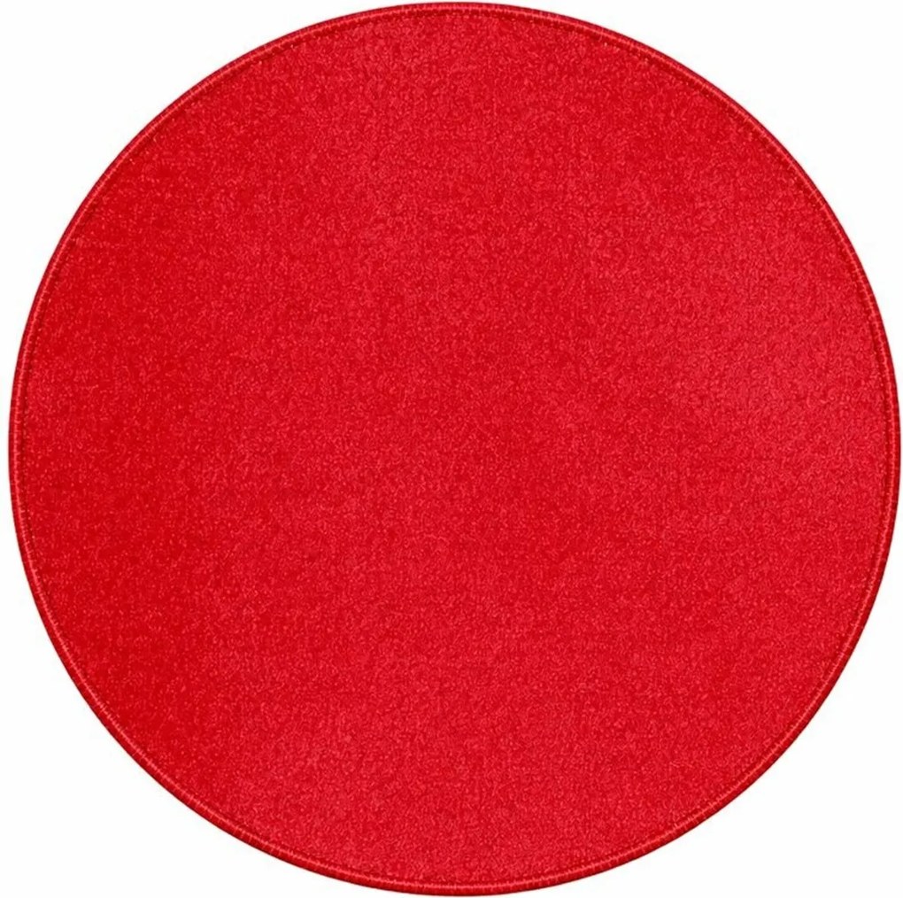 AladinWorld Expres, Kusový koberec Monarch red kruh, 200x200 (priemer) kruh, červená, chodba / predsieň