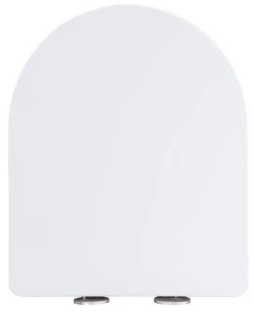 Gamma Magro, toaletné WC sedátko 438x361mm z duroplastu s pomalým zatváraním, biela, GMA-MAGRO