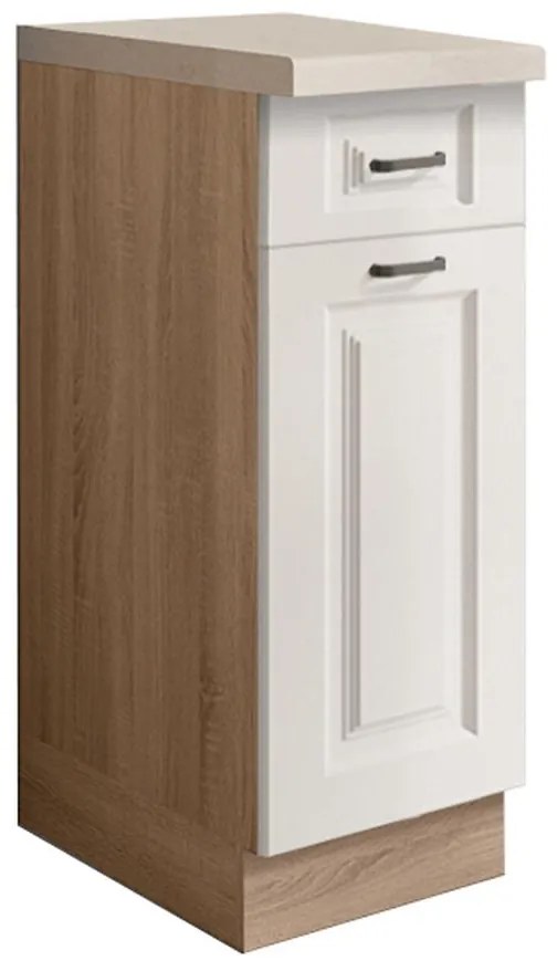 Kuchynská skrinka Smart 1D Sonoma/biely Mat