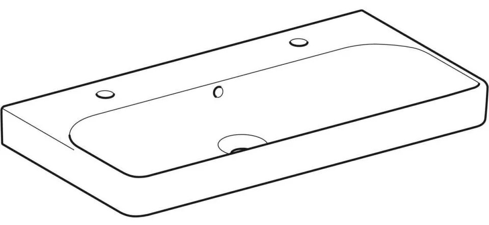 Geberit Smyle Square - Umývadlo 500.252.01.1