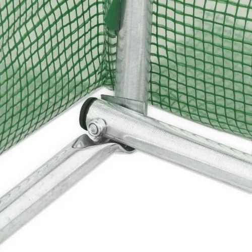 vidaXL Skleník s oceľovými základmi 4 m² 2x2x2 cm-