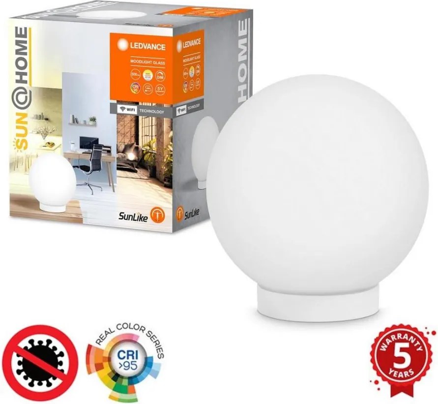 Ledvance - LED Stmievateľná lampa SUN@HOME LED/8,5W/230V 2200-5000K CRI 95 Wi-Fi