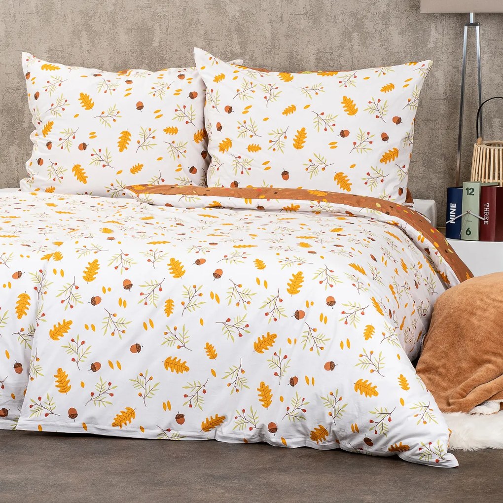4Home Bavlnené obliečky Jeseň, 220 x 200 cm, 2 ks 70 x 90 cm