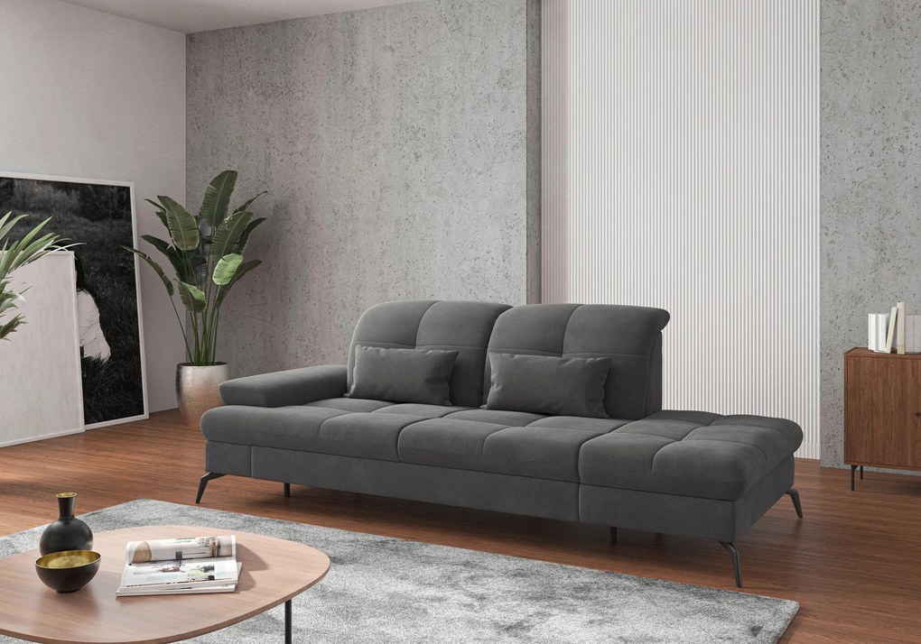 XXXLutz LEŇOŠKA, textil, sivá Sit & More - Online Only obývacie izby - 000144011573