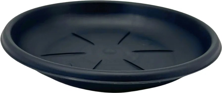 BAMA Súprava kvetináča a misy Onda SL 25 cm, čierna