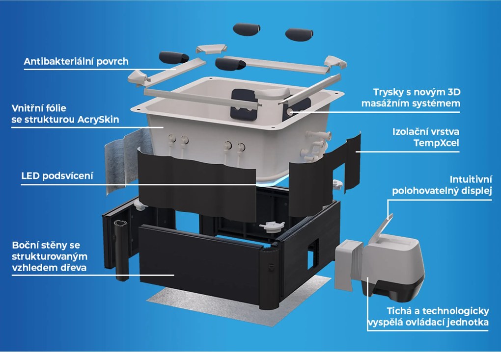 Mspa | Vírivý bazén MSPA Oslo Plus F-OS063WP | 11406451