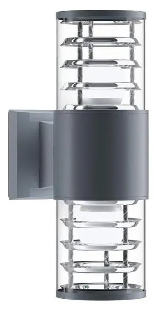 Maytoni O576WL-02GR - Vonkajšie nástenné svietidlo BRONX 2xE27/60W/230V IP54 antr