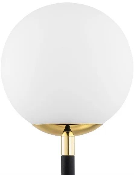 Argon 7072 - Stolná lampa FERRONE 2xE14/7W/230V čierna/biela/zlatá