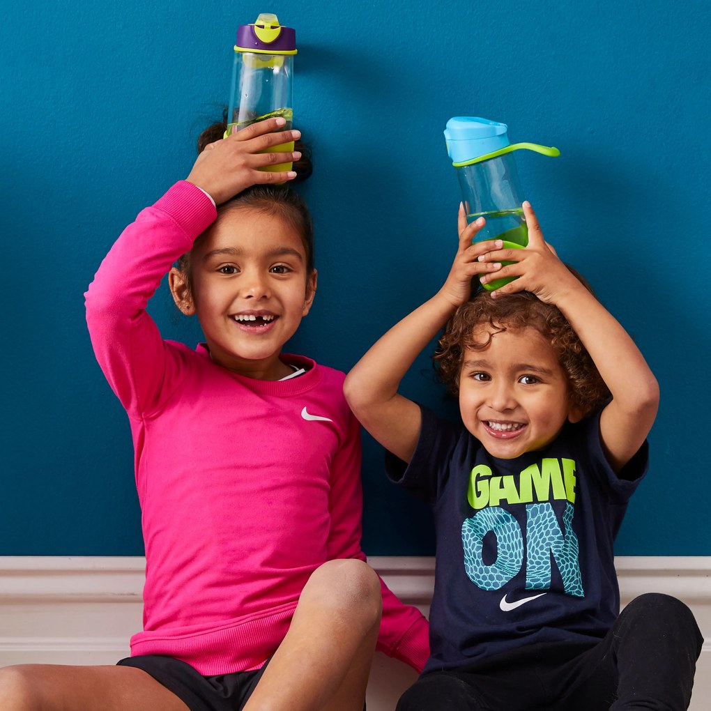 Sport fľaša na pitie 450 ml – modrá/zelená