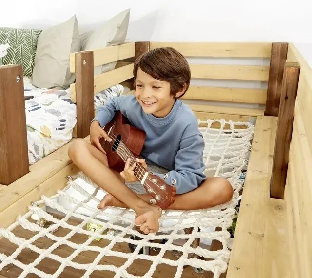 Detská poschodová posteľ so stolom 4v1 JOYDEN + Matrace ZDARMA