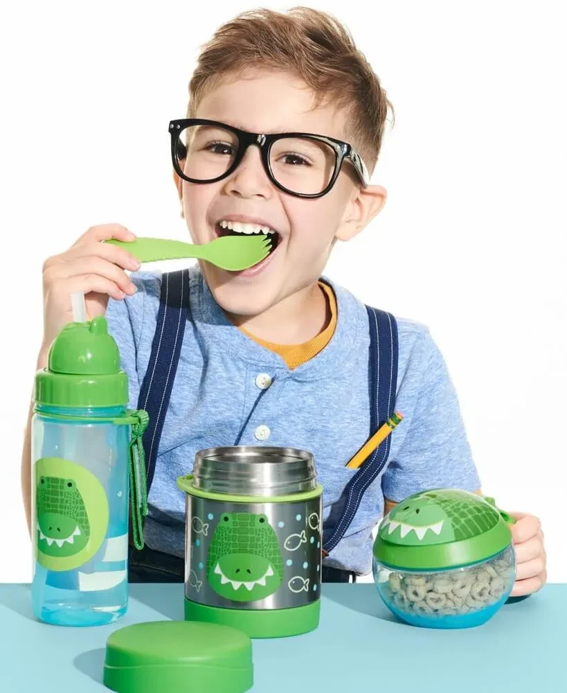 Zoo Termoska na jedlo s lyžičko/vidličkou Krokodíl 325 ml, 3r+