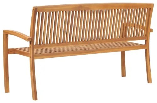 vidaXL 2-miestna stohovateľná záhradná lavička 159 cm, tíkový masív-