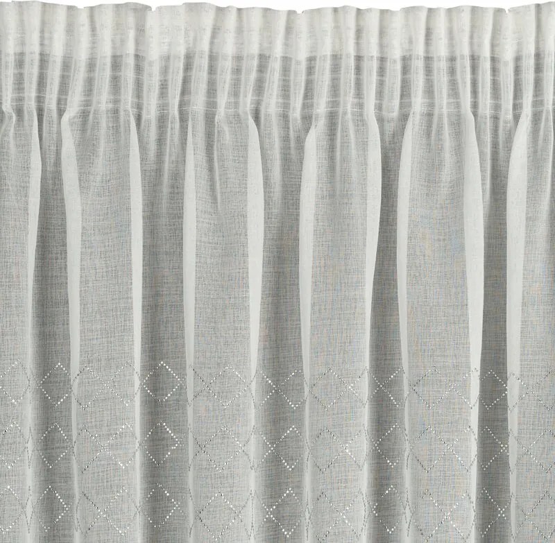 ZÁCLONA KLEO NA PÁSKE 350 X 270 CM BIELA