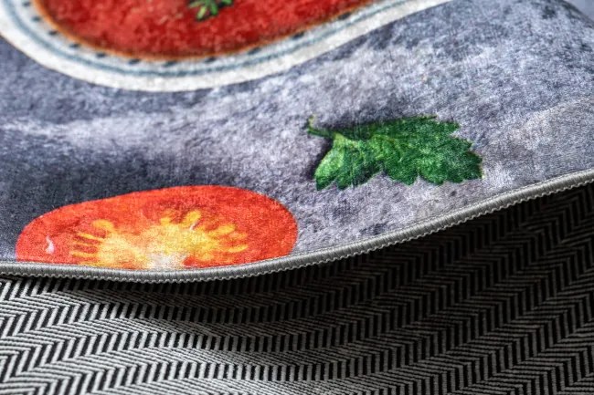 Protišmykový koberec / behúň ANDRE 33290 sivý / žltý