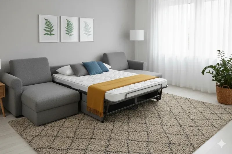 Sedacia súprava na každodenné spanie SAVONA U - rozkladacia, žltá (penelope 08), 140