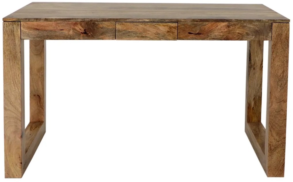 furniture-nabytek.cz - Písací stôl z masívneho dreva mango 130x76x70